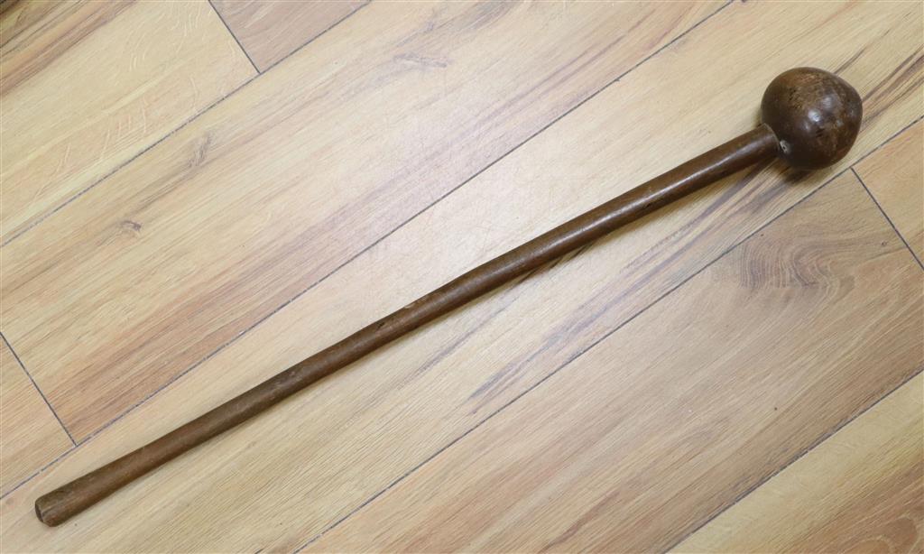 A Sudanese knobkerrie, 69cm